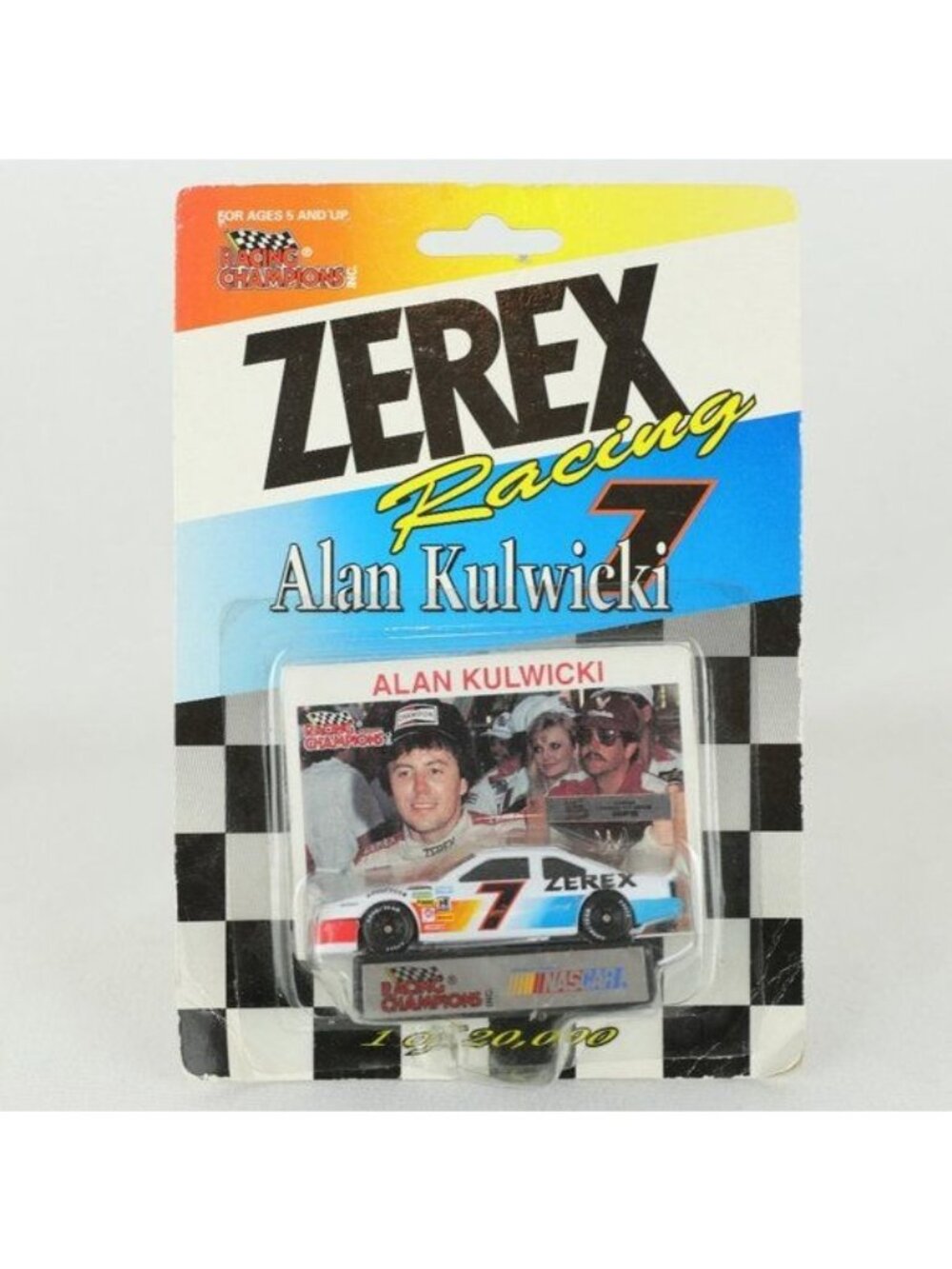 Racing Champions Alan Kulwicki #7 Zerex Ford 1:64 Scale Die Cast Car